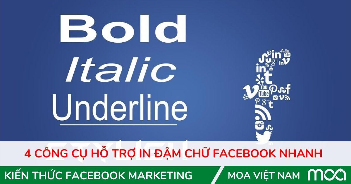 4 Công cụ in đậm chữ facebook 4 Công cụ in đậm chữ facebook