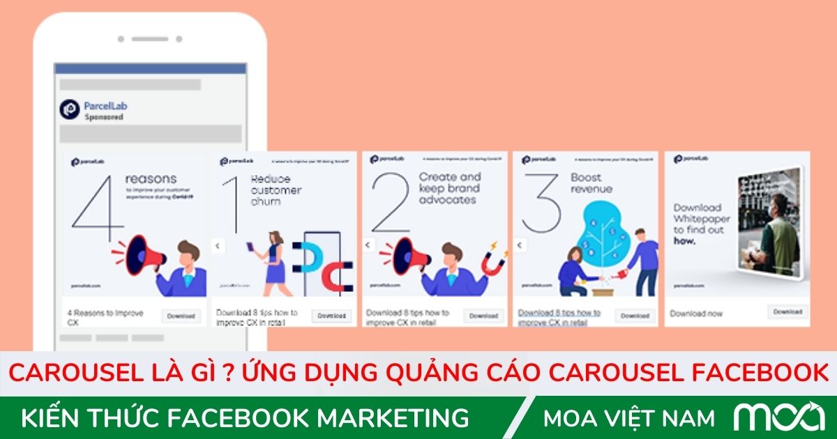 Carousel là gì Ứng dụng quảng cáo Carousel facebook