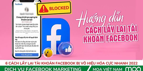6 Cách lấy lại tài khoản Facebook bị vô hiệu hóa cực nhanh update 2022 6 Cách lấy lại tài khoản Facebook bị vô hiệu hóa cực nhanh update 2022