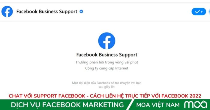 Chat với Support Facebook