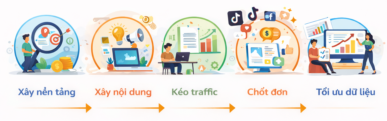 quy trình bán hàng online cho người mới
